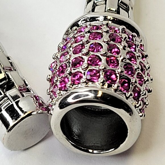 Pink Crystal Magnetic Bracelet - Picture 5 of 8